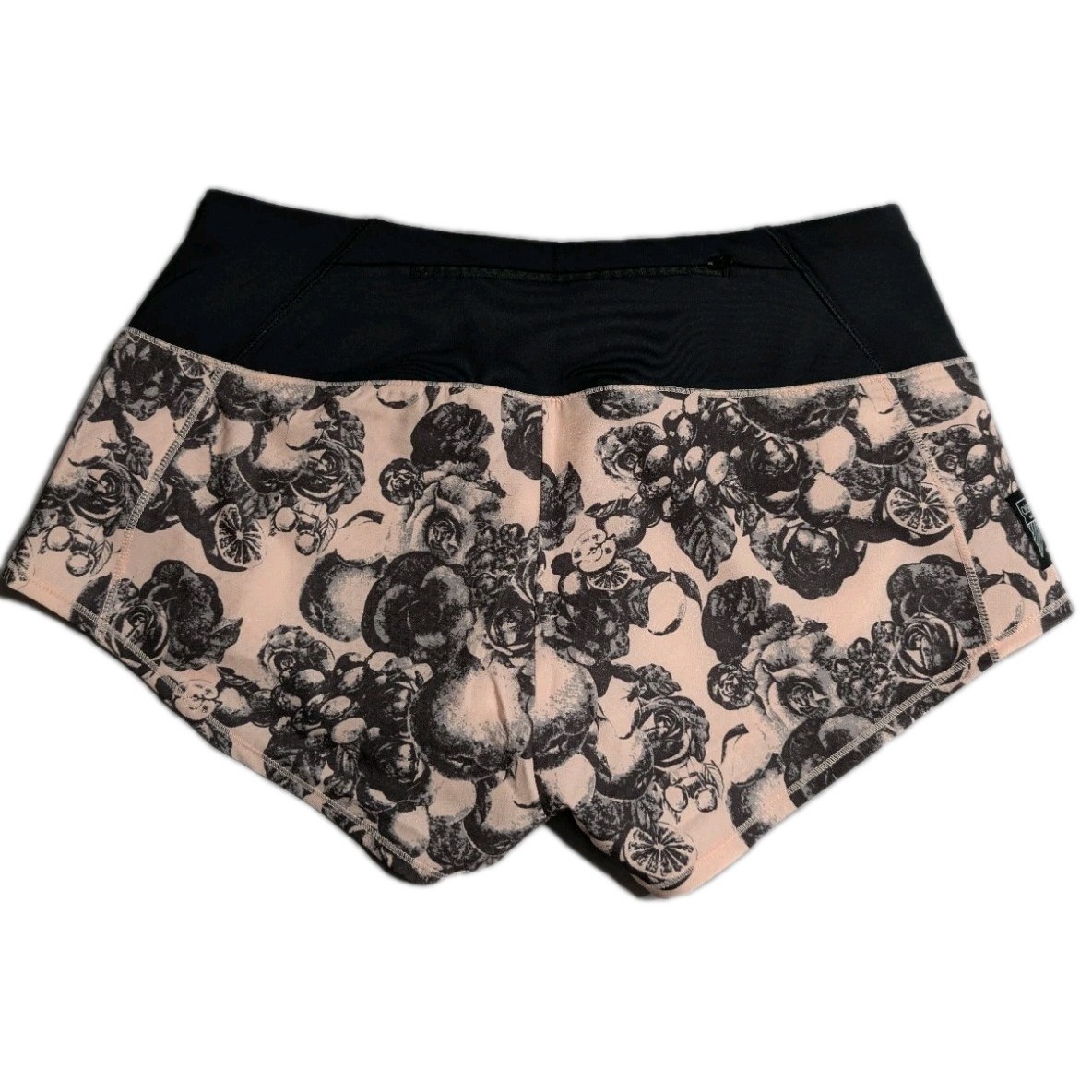 Oiselle Mac Roga Shorts Women's Size 4 Rose Botanical Print Running Shorts Built — image 6 of 8